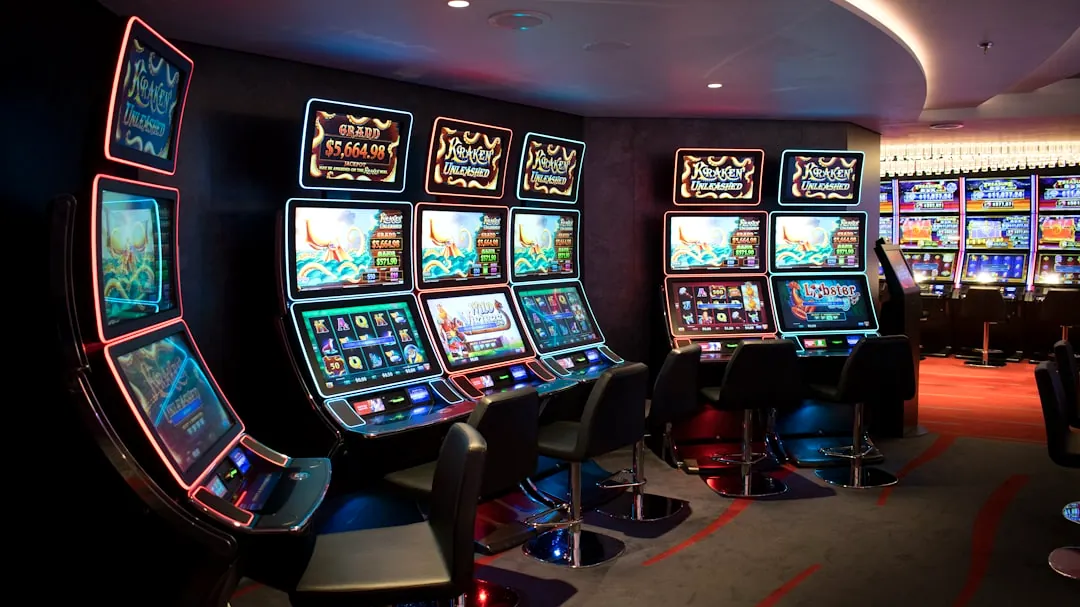 a casino room filled with lots of slot machines