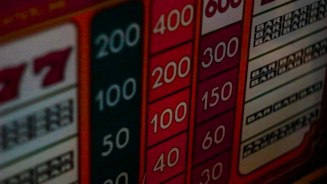 a close up of a vending machine with a lot of numbers on it